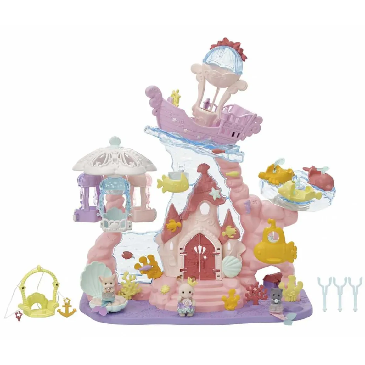 Sylvanian Families - Set de juguetes Castillo de Sirenas y Familias