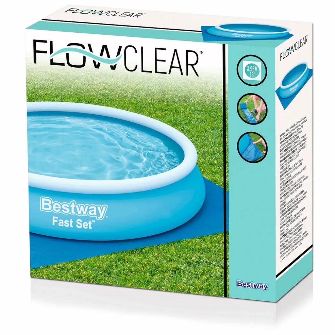 Tapiz de Suelo Flow Clear 396 x 396 cm