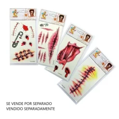 Tattoo de Heridas para Halloween (varios modelos)