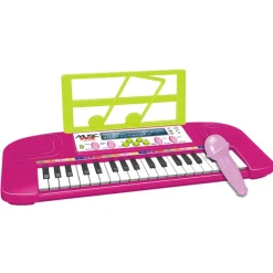 Teclado rosa de 37 teclas con micrófono ㅤ