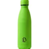 Termo de acero inoxidable en verde flúor