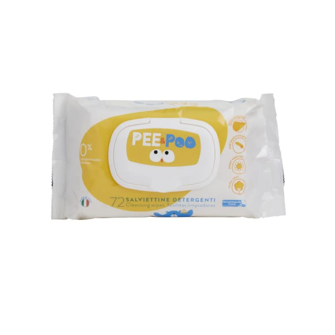 The Pee and The Poo - Pack Toallitas Húmedas Pop Up 72 uds
