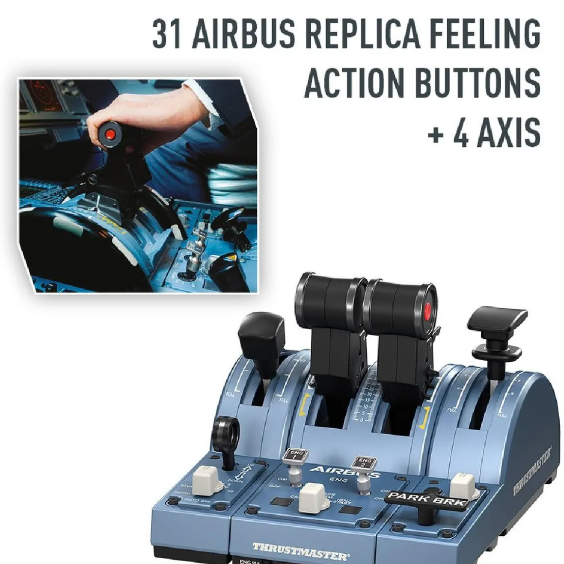 Thrustmaster - TCA Quadrant Add-On Airbus Edition - PC