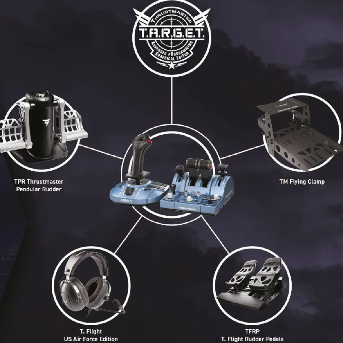 Thrustmaster - TCA Quadrant Add-On Airbus Edition - PC