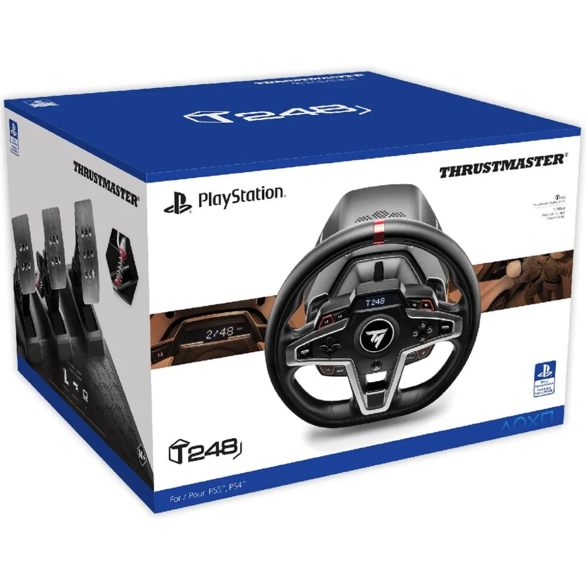 Thrustmaster - Volante y Pedales T248 Playstation