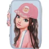 Top Model - Estuche triple Team Teddy Azul
