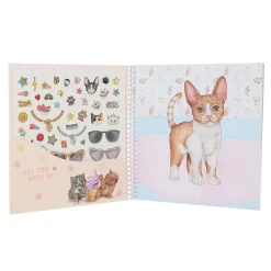 Top Model - Libro pegatinas Dress me up Kitty