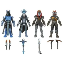 Toy Partner - Fortnite - Pack 4 figuras articuladas Micro Squad con herramientas 2.5 pulgadas ㅤ