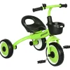 Triciclo con timbre y cesta Verde