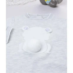 Tutina bebé gris con estampado