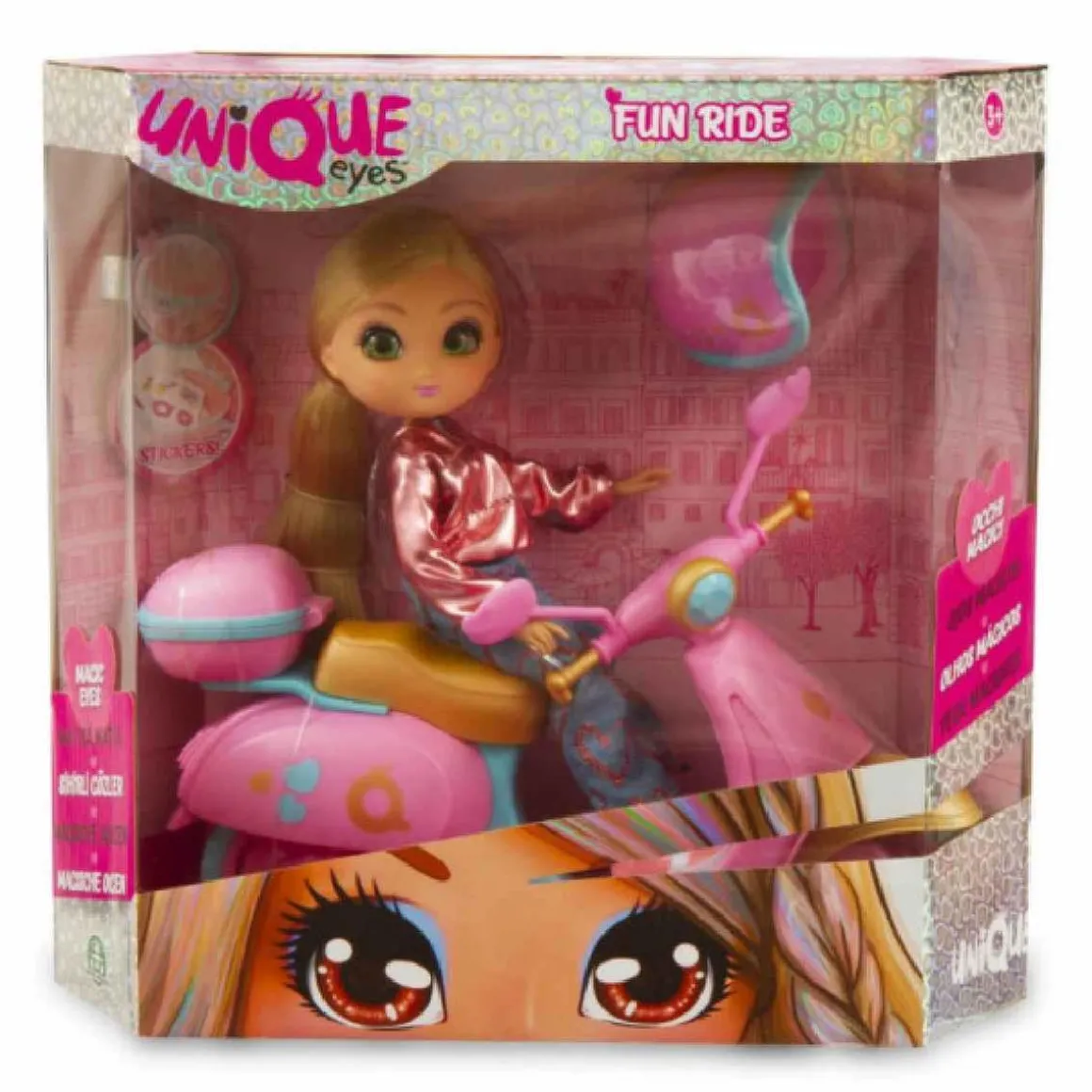 Unique Eyes - Muñeca y Scooter (varios modelos)