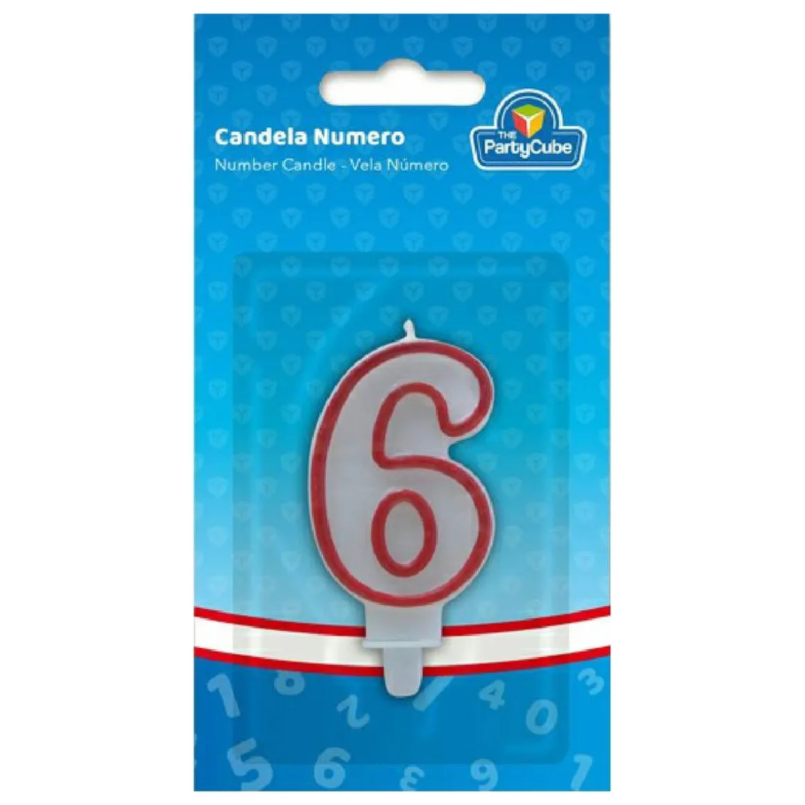 Vela borde rojo 6