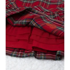 Vestido niña tartán rojo con culotte a juego