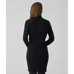 Vestido premamá y lactancia tricot negro