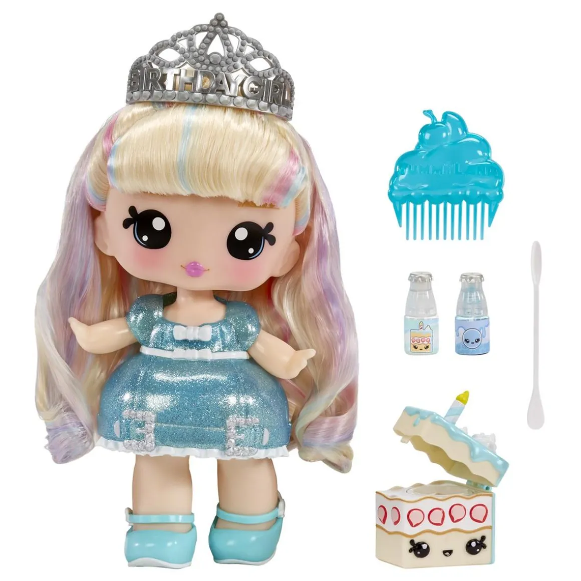Yummiland - Muñeca Callie Birthday Cake con lipgloss