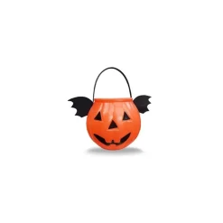 Zucca Halloween con alas de murciélago