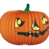 Zucca sonriente grande de papel, diámetro 40 cm