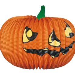 Zucca sonriente grande de papel, diámetro 40 cm